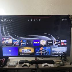 Selling 75 inch Tv With Tv Stand And 1.5 Terabyte Xbox Series S 