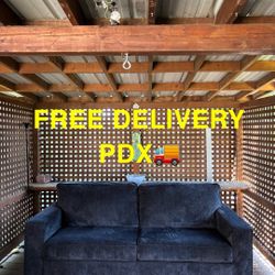 New Dark Blue Sofa Couch FREE DELIVERY