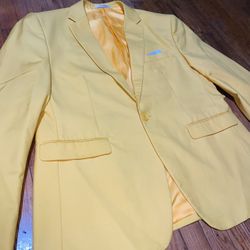 Mens Yellow Suit / Tuxedo Jacket