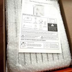 Rain Shower Head with Handheld Hend