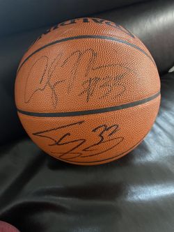 Shaquille O’Neal And Alonzo Mourning Autographed Official Game Ball 2006 Championship