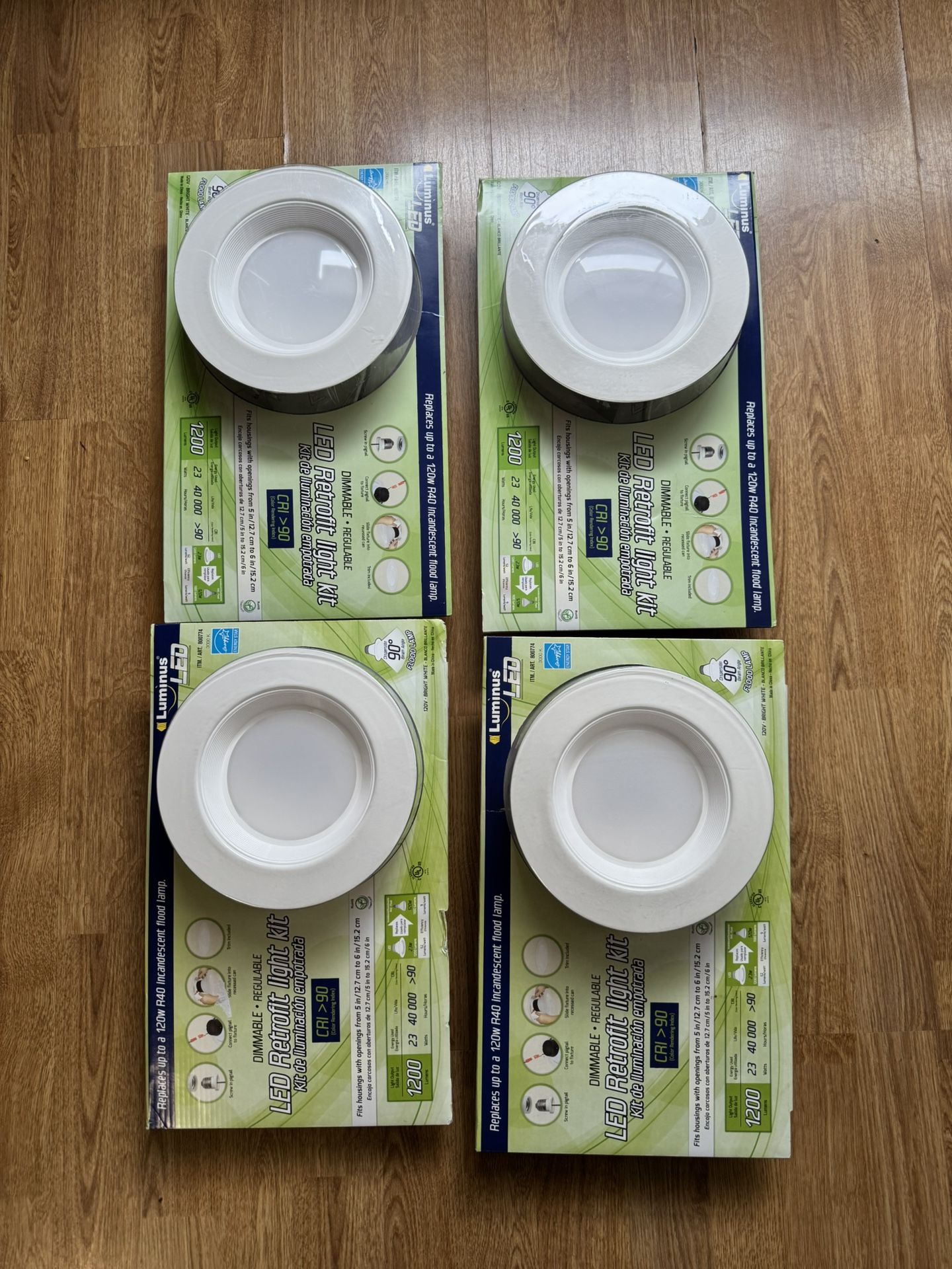 Luminus LED Dimmable Retrofit Light Kit 1200 Lumens Warm White Flood Lamp