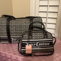 Juicy Couture Duffle Purse Wallet Set