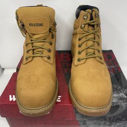 Wolverine Men’s Boots  Steel Toe Size 