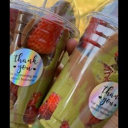 Viral Strawberry Dubai Cups