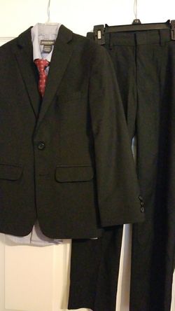 Boy's Suit; brand: Izod; size 10; includes 10/12 dress shirt and tie