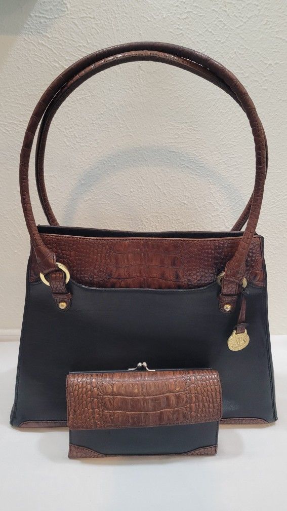 Brahmin Tuscan Collection Bag And Matching Wallet