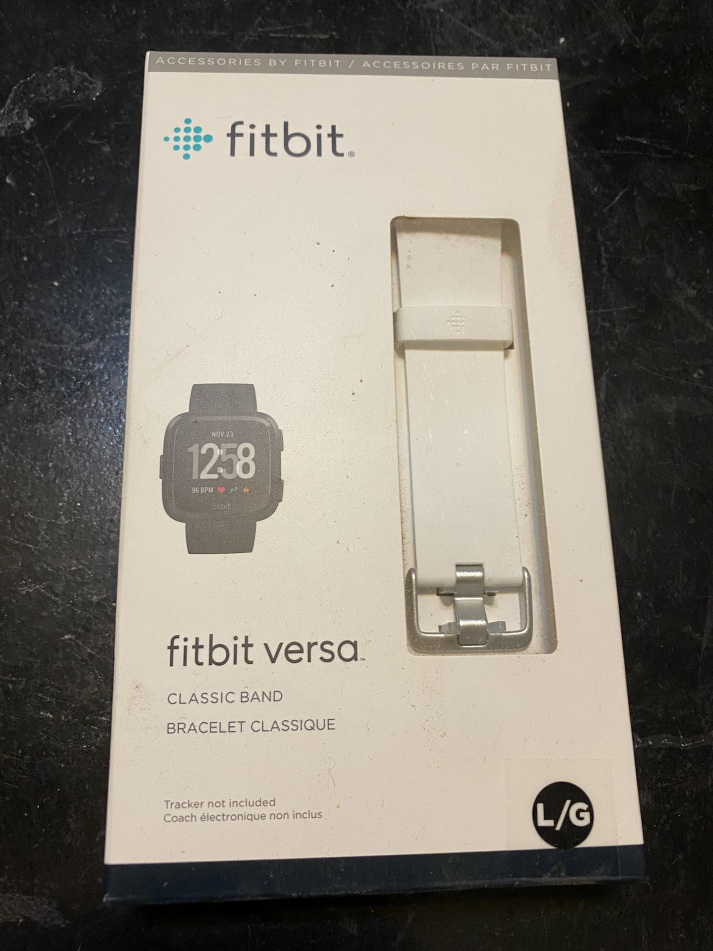 Fitbit Versa band - large - white