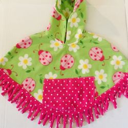 Colorful Poncho sz 4T-6