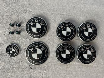 11-Piece BMW Blackout Emblem & Cap Upgrade Kit