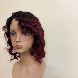 Ombré Human Hair Wig New. 12”. #506