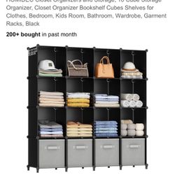 HOMIDEC Closet Organizers and Storage, 16 Cube Storage Organizer