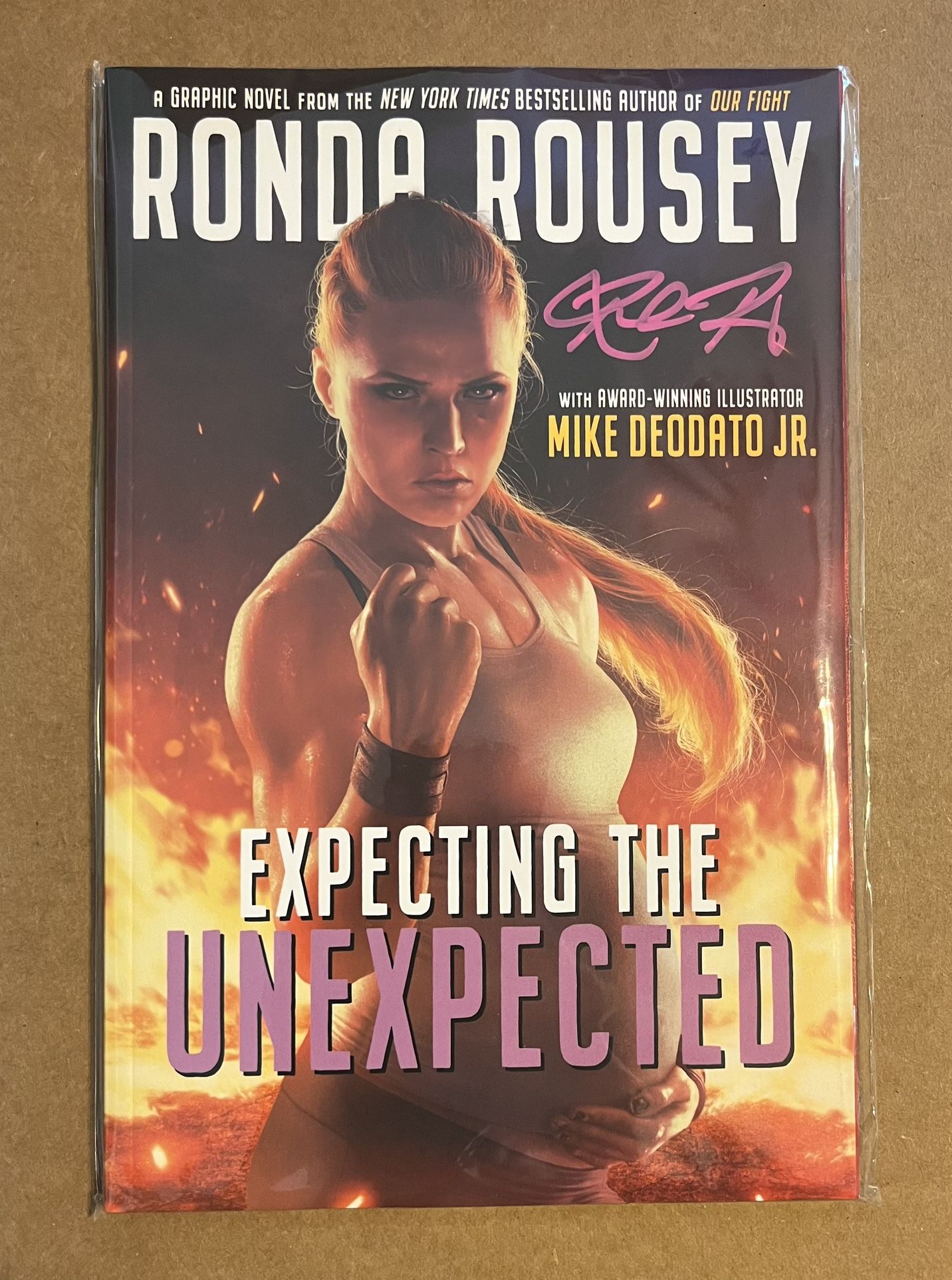 Expecting The Unexpected Edition Cover A SIGNED RONDA ROUSEY - NEW