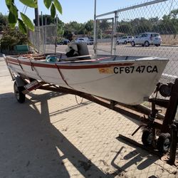14 Ft. Boat And Trailer Plus Extras 