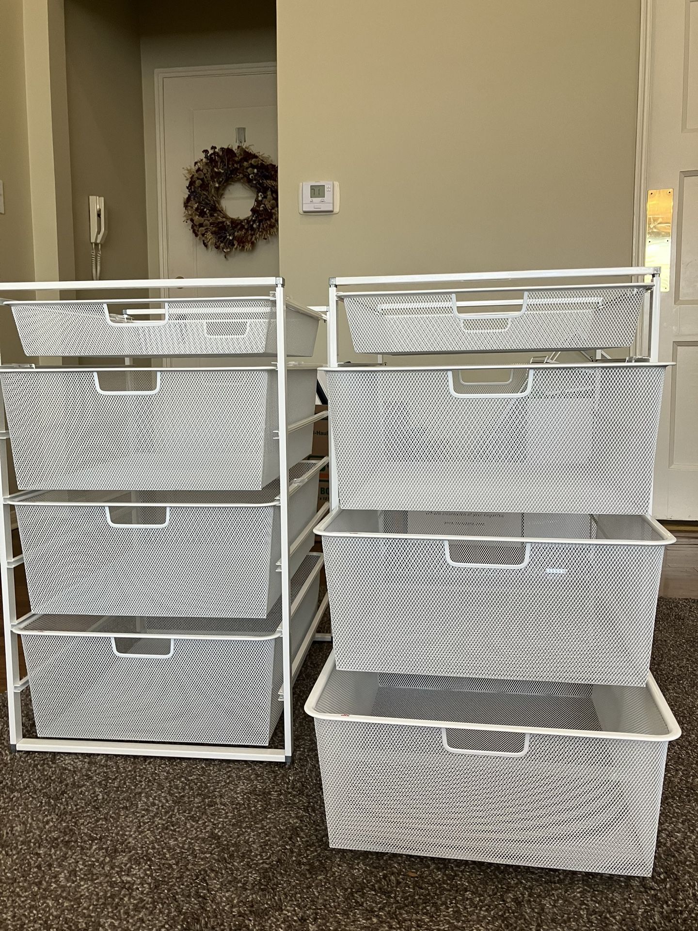 Elfa Classic Wide Drawer Solution In White (set of 2)