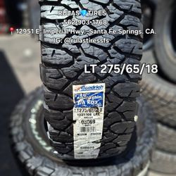 LT 275/65/18 BFGOODRICH ALL-TERRAIN  KO3 💎 Brand New / Available!!