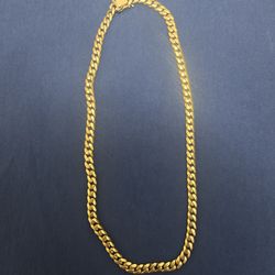 14k gold cuban link chain 20 inches
