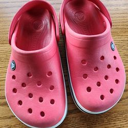 Red Crocs Junior Size 3