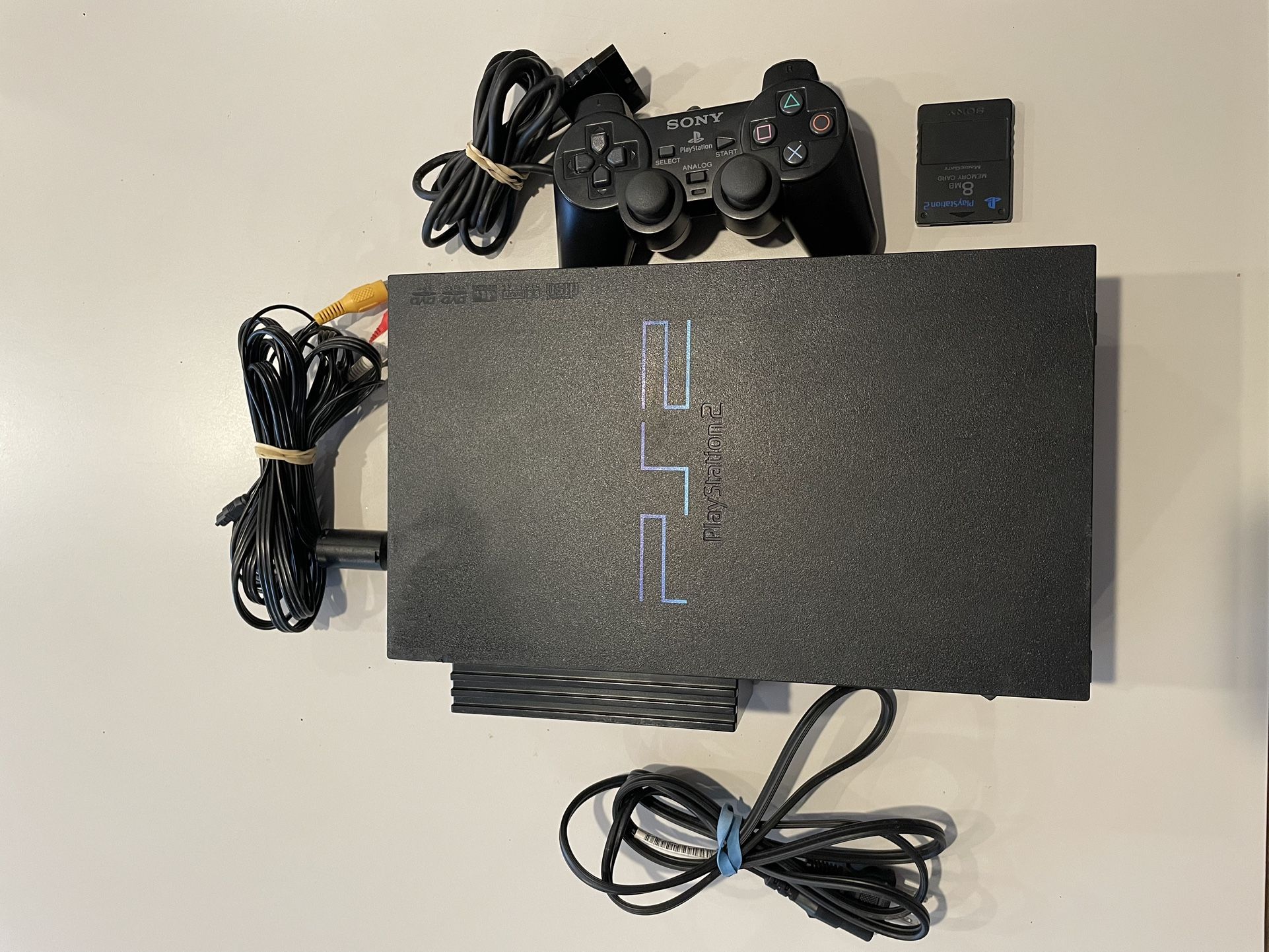 PlayStation 2 PS2 SCPH-50001 Game console with cable and 1 controller