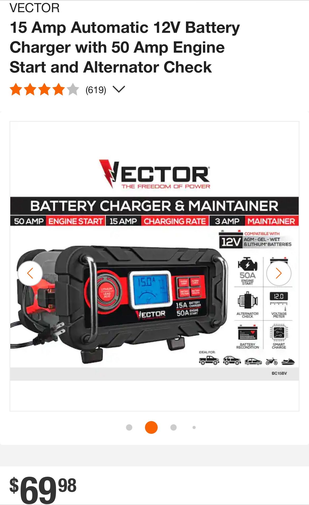 Vector Battery Charger