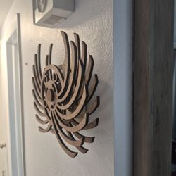 Wooden wall decoration 