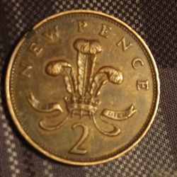 Rare 1971 New Pence 2p Coin  First Release