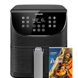 COSORI Pro Gen 2 Air Fryer 5.8QT, Upgraded Version with Stable Performance & Sleek New Look, 13 One Touch Functions, 100 Paper & 1100 Online Recipes, 