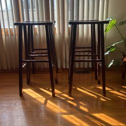 Bar Height Stools – Set of 4 (Like New!)