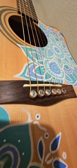 Custom Hand-Painted Fender Electric Stratacoustic – One of a Kind