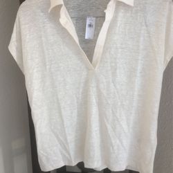 Banana Republic Linen Collar Shirt 