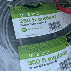 12/2 250ft Romex Wire UF Grey Out Door Cable 