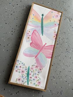 Butterfly Floral Canvas $3