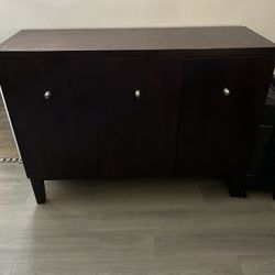 Brown Wooden Storage Cabinet