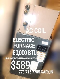 Electric Furnace 24" Small Fridge Stove Power Vent Electric Furnace Hot Water 