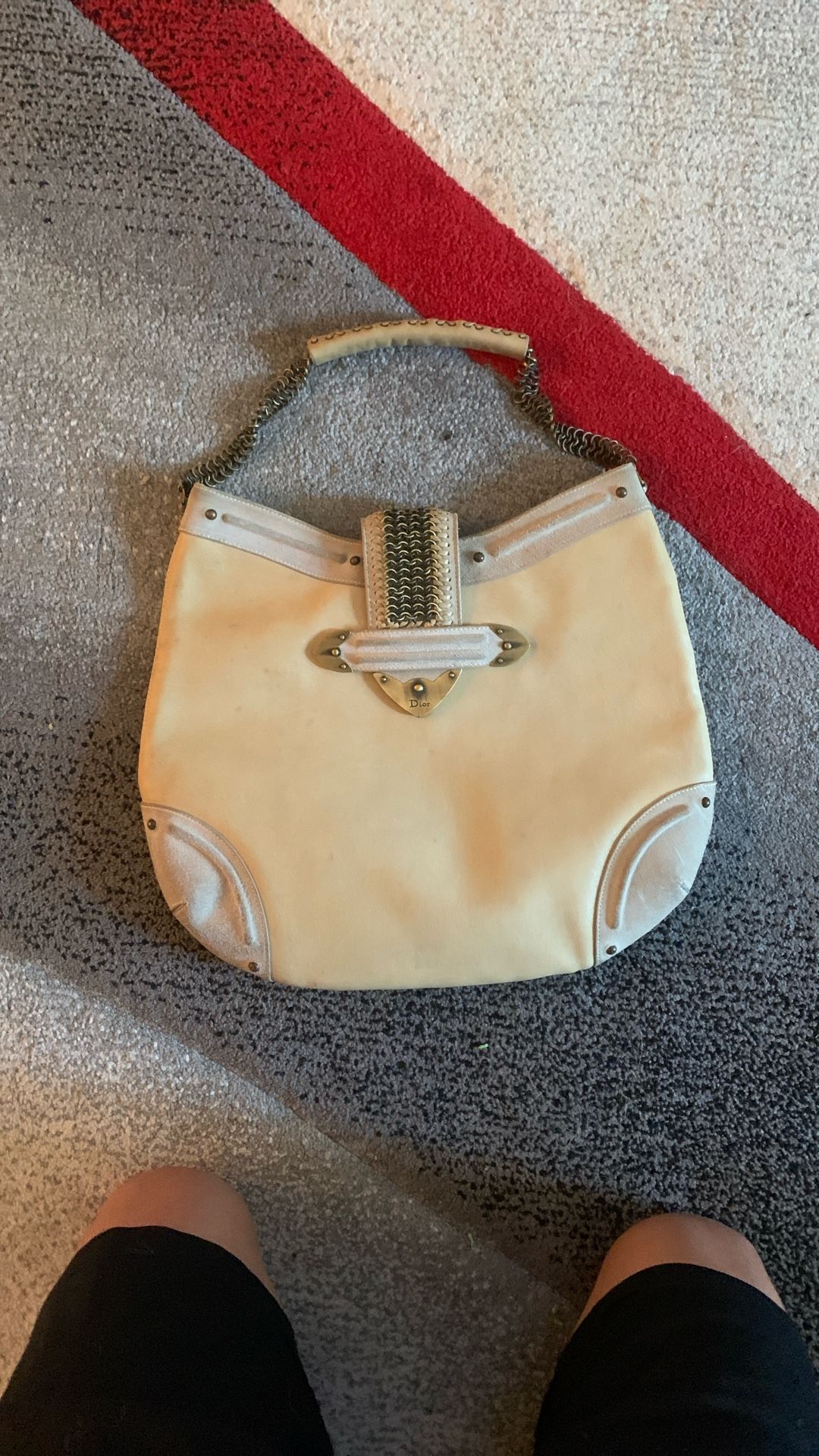 Bag Vintage Spring 2007 Christian Dior Leather Jeanne Hobo Bag