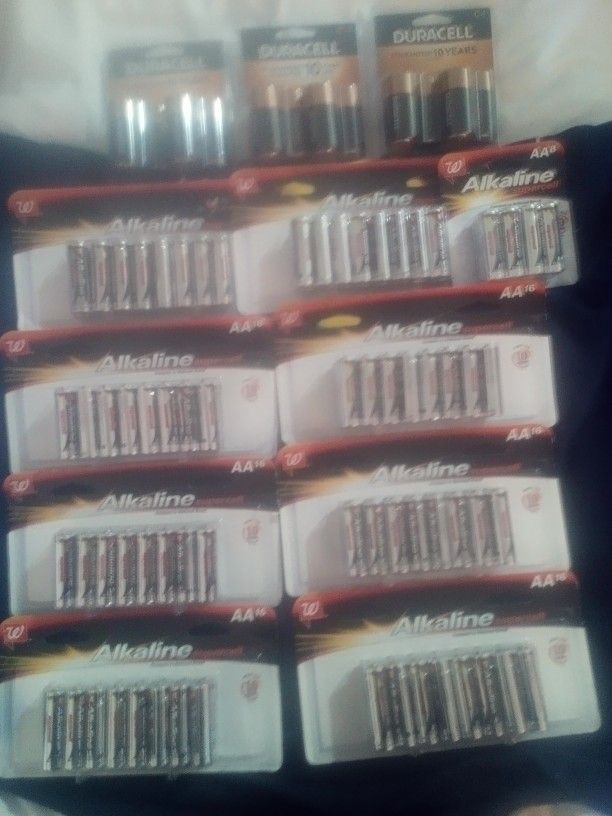 AA Batteries C Batteries $100 For All Of Them