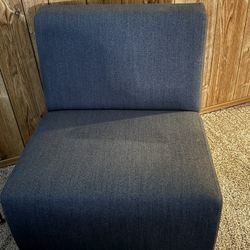 Gray/blue Lounge Chair