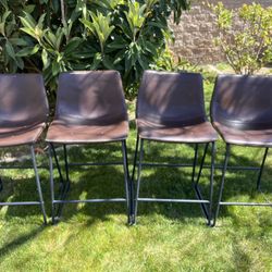 4 Brown Counter Counter Stool 