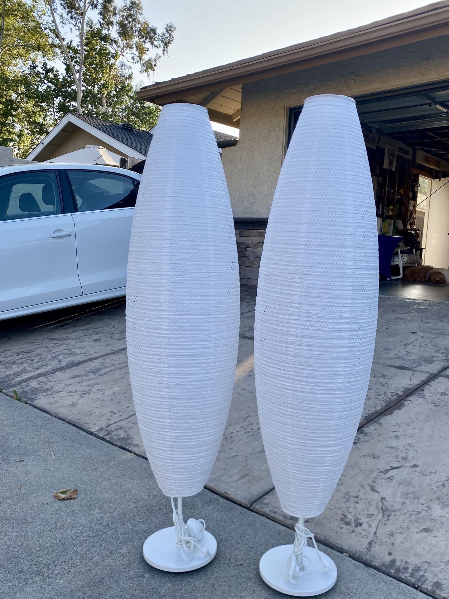 Pair of Sculptural Floor Lamps