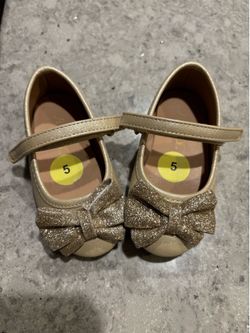Toddler Gold Ballet Flats