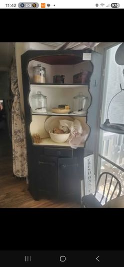 Hunt Country Corner Cupboard
