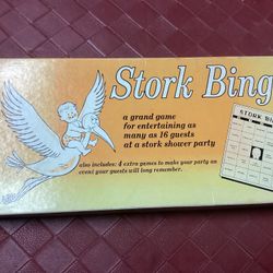 Vintage Stork Bingo Game
