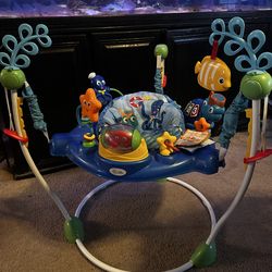 Baby Einstein Neptune's Ocean Discovery Baby Jumper Activity Center w/ Sounds & Lights