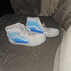 Painted Blue Vans