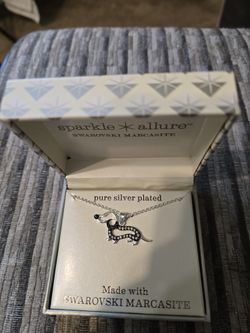 Plated Sterling Silver Necklace.
