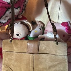 Vintage Coach Suede Soho Shoulder Bag 