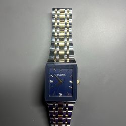 Bulova Quadra Quartz Diamond Accent Watch