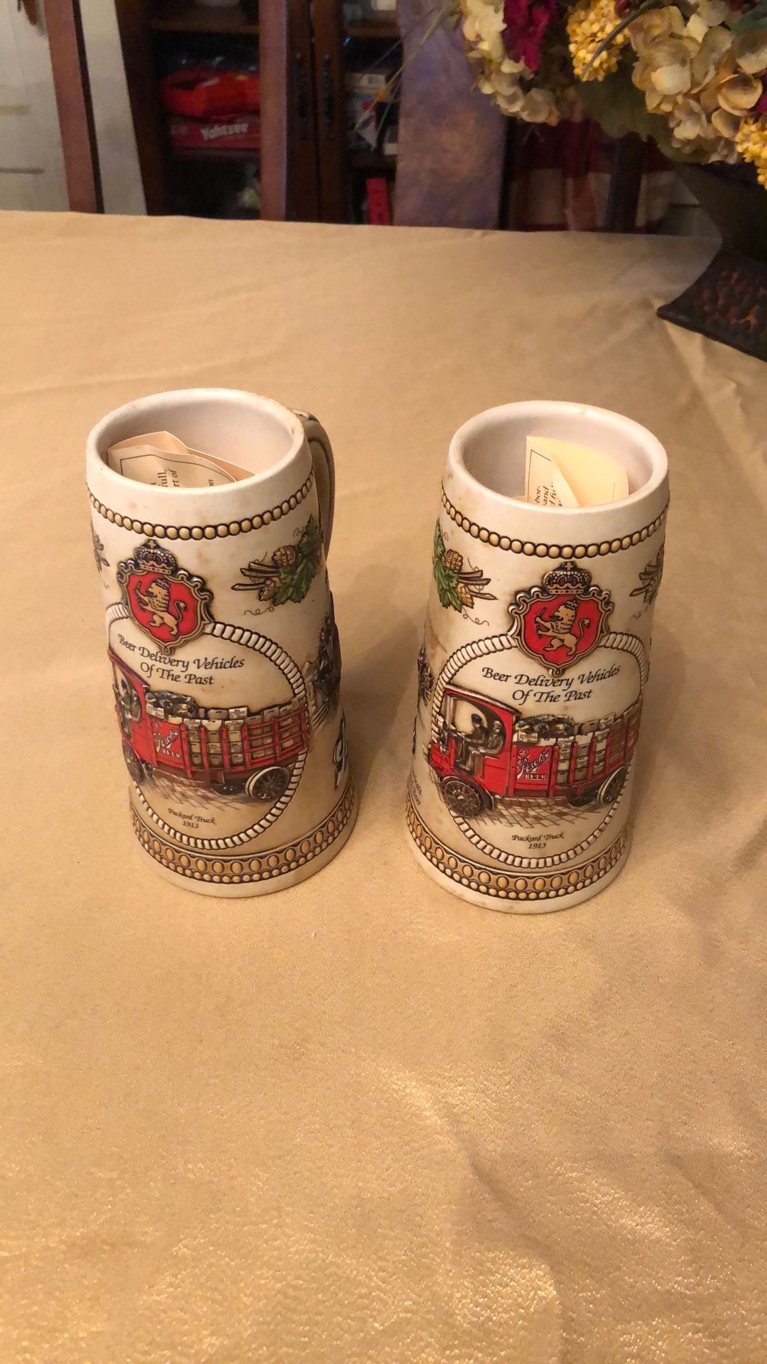 Stroh’s Beer Steins