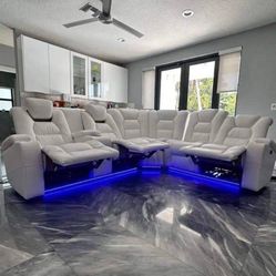 LED Reclining Furniture Sets SALE 