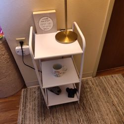 $10 - New White Metal Utility Stand